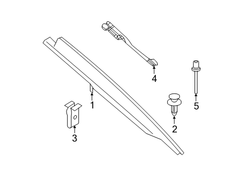 2021 BMW 330i Interior Trim - Quarter Panels COVER COLUMN C LEFT Diagram for 51438079323