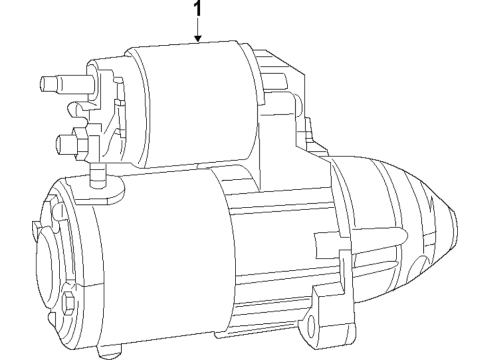 2021 Jeep Compass Starter Starter Motor Diagram for 56029783AB