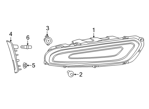 2015 Dodge Viper Bulbs Lamp-Tail Diagram for 5035178AD