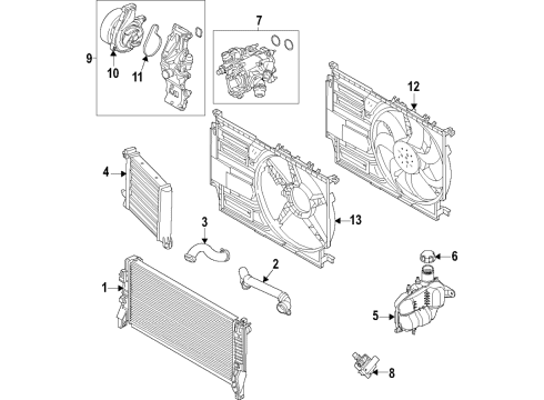 2020 BMW 228i xDrive Gran Coupe Cooling System, Radiator, Water Pump, Cooling Fan HEAT MANAGEMENT MODULE Diagram for 11538631943