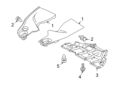 2014 Infiniti QX70 Splash Shields Cover-Strut, RH Diagram for 66824-1CA0A