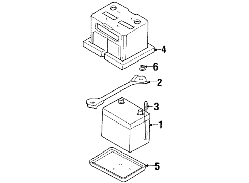 1997 Nissan 240SX Battery Cable Assy-Battery Earth Diagram for 24080-70F00