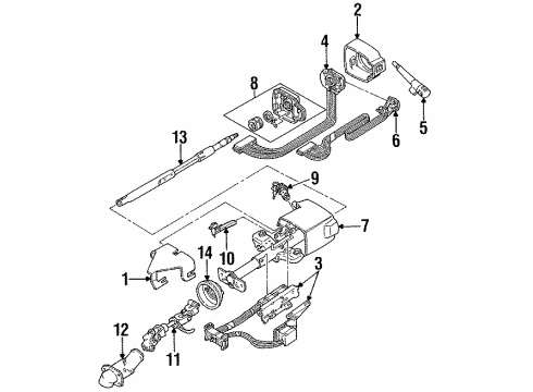 1990 Chevrolet Lumina Switches Switch Asm-Headlamp Diagram for 1995362