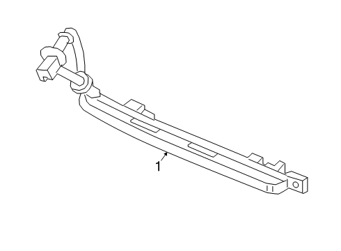 2021 Acura RDX High Mount Lamps LIGHT, H/M STOP Diagram for 34270-TJB-A01