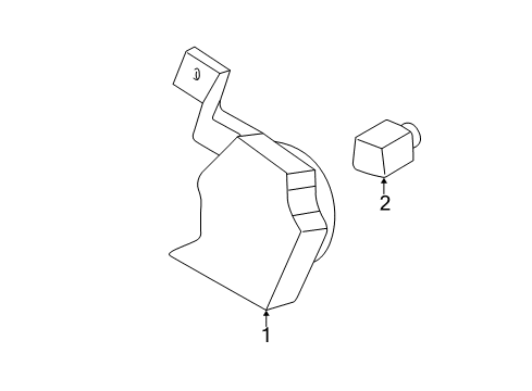 Diagram for 2006 Buick Rainier Horn