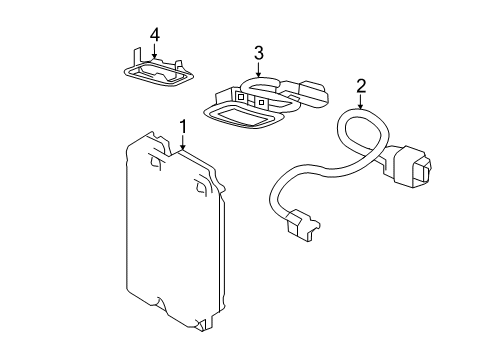 2010 Mercury Milan Electrical Components Module Diagram for 9L3Z-14D212-KA