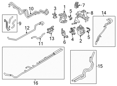 2010 BMW X6 Pump & Hoses Holder Diagram for 12367591649