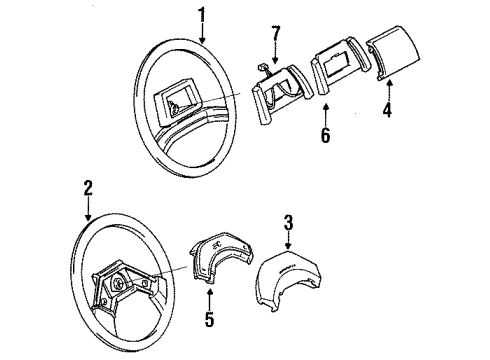 1989 Chevrolet Beretta Switches Switch-Turn Signal Diagram for 1997069