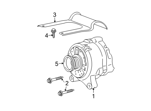 2004 Mercury Marauder Alternator Alternator Diagram for 4U2Z-10V346-ERRM