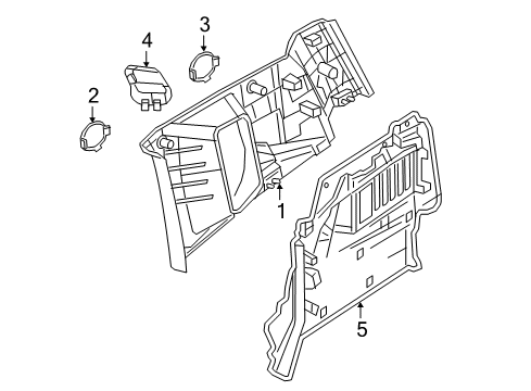 2016 Jeep Renegade Interior Trim - Quarter Panels Cover-Screw Diagram for 5XG41GTVAA