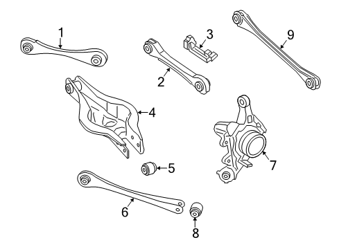 2014 BMW 228i Rear Suspension, Stabilizer Bar, Suspension Components Rear Abs/Bva Tube Bracket Diagram for 34526791949
