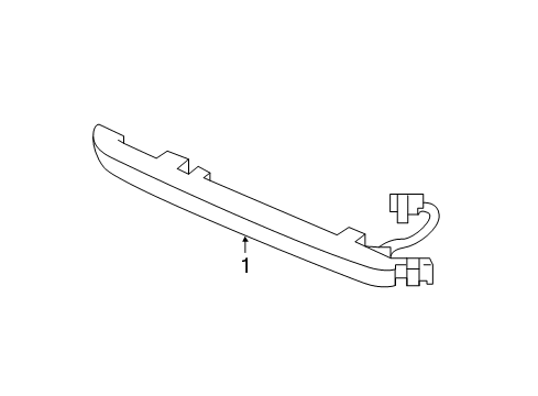 2019 Honda Pilot High Mount Lamps Light Assy., High Mount Stop Diagram for 34270-TG7-A01