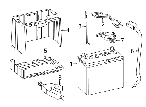 2015 Honda CR-V Battery Cable Assembly, Starte Diagram for 32410-T1W-A00