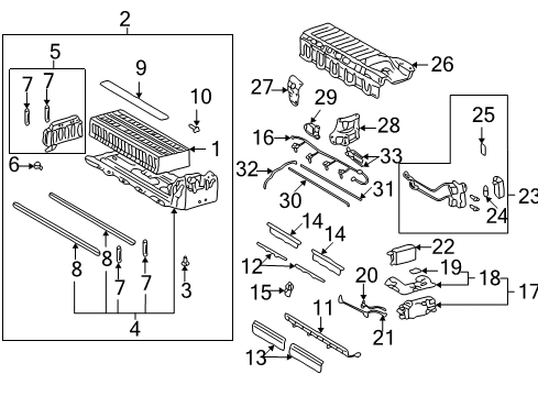 2002 Toyota Prius Battery Battery Screw Diagram for 90159-50173