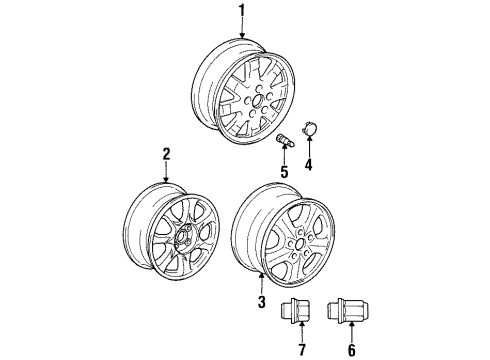 2000 Lexus SC400 Wheels Wheel, Disc Diagram for 42611-22840