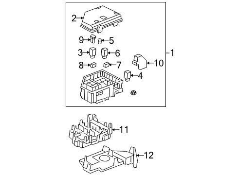 2007 GMC Acadia Fuel Supply Fuse, 30 A Diagram for 15822417