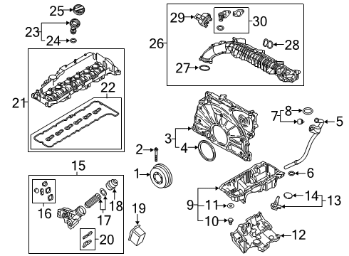 2018 BMW 540d xDrive Throttle Body Gasket, Throttle Body Diagram for 11618579882