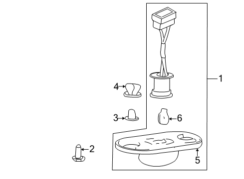 2003 Hyundai Elantra Bulbs Lens & Housing Assembly-License Lamp Diagram for 92502-29610