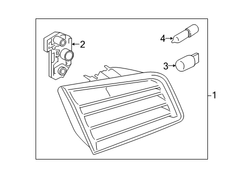 2011 BMW 535i xDrive Bulbs Bulb Holder, Rear Light In Trunk Lid, Left Diagram for 63217263535