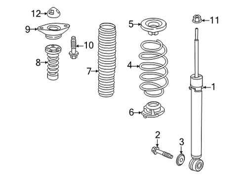 2022 Honda Civic Shocks & Components - Rear S/ABS UNIT, RR Diagram for 52611-T49-A51