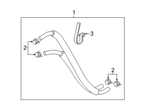 2020 Hyundai Santa Fe Trans Oil Cooler Strap Diagram for 1799322000