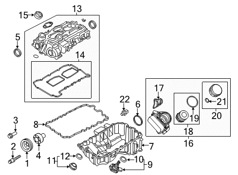 2014 BMW Z4 Senders Oil Filter Element Set Diagram for 11427634291