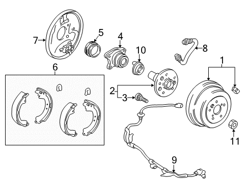 2000 Toyota RAV4 Anti-Lock Brakes Brake Hose Diagram for 90947-02780