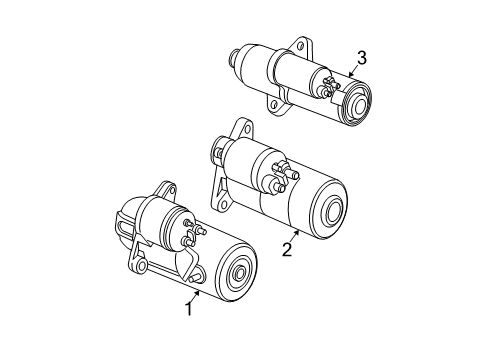 2006 Saturn Vue Starter Starter Diagram for 12593701