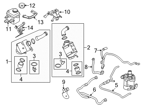 2011 BMW X6 Intercooler Turbocharger Boost Sensor Diagram for 13627585494