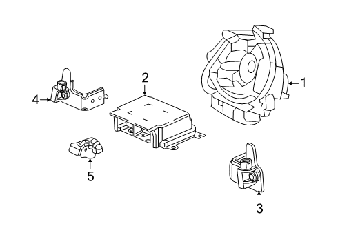 2021 Honda Insight Air Bag Components SENSOR, FR. CRASH Diagram for 77930-TXM-B21