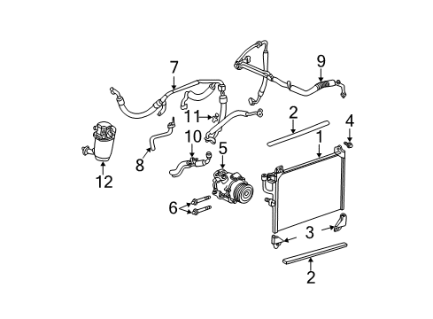 2002 Chevrolet Trailblazer EXT Switches & Sensors Tube Asm-A/C Evaporator *Marked Print Diagram for 15163719