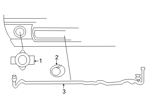 2006 Dodge Ram 1500 Chassis Electrical - Fog Lamps Fog Lamp And Bracket Diagram for 55077475AE