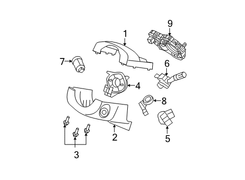 2010 Ford Edge Anti-Theft Components Module Diagram for AT4Z-15604-E