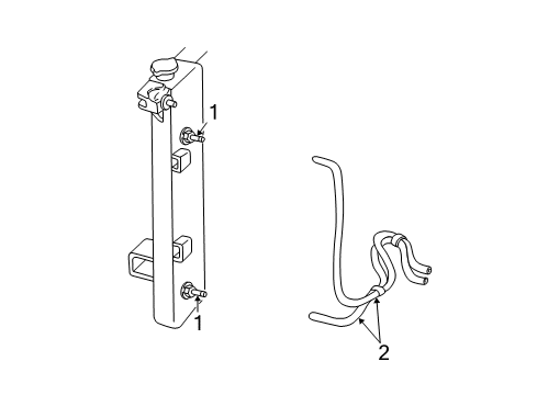 2004 Dodge Grand Caravan Trans Oil Cooler Transmission Cooler Assembly Diagram for 4809271AD