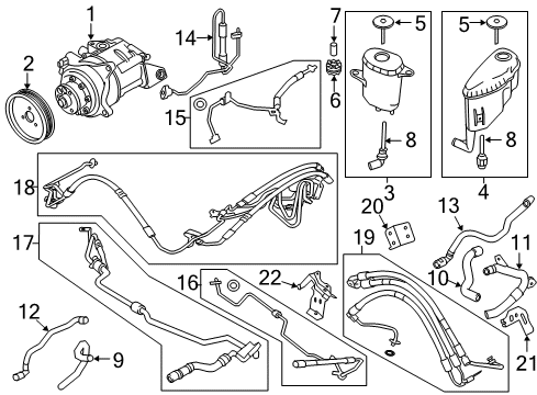 2014 BMW 750i xDrive Wiper & Washer Components Tandem Pump Diagram for 32416788909