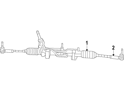 2009 Dodge Caliber P/S Pump & Hoses, Steering Gear & Linkage Hose-Power Steering Diagram for 5181027AB