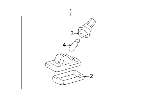 2002 Toyota Land Cruiser Bulbs Lens Diagram for 81271-60332