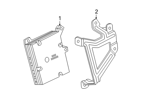 2018 Honda Clarity Communication System Components Telematics Unit Diagram for 39770-TRW-A51