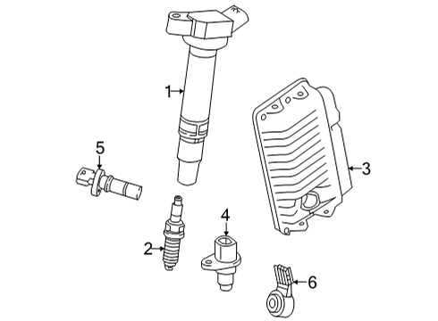 2022 Lexus NX350 Ignition System COMPUTER, ENGINE CON Diagram for 89661-78D80