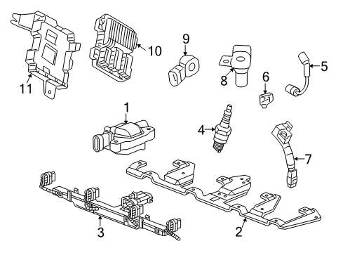 2012 Chevrolet Camaro Powertrain Control Harness Diagram for 12579355