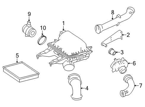 2007 Dodge Sprinter 2500 Powertrain Control Hose-Charge Air Cooler Diagram for 68034120AA