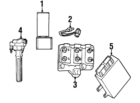 2001 Plymouth Prowler Powertrain Control Powertrain Control Module Diagram for R4686966AA