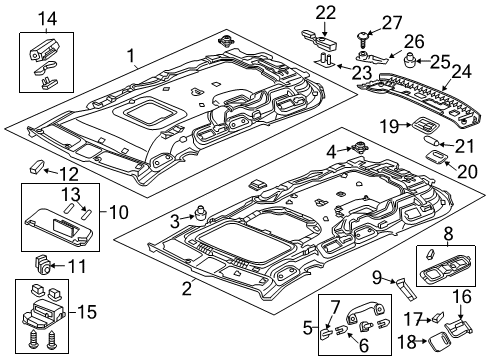 2017 Honda Odyssey Auxiliary Heater & A/C Base (Grayge) Diagram for 34252-S5A-003ZQ