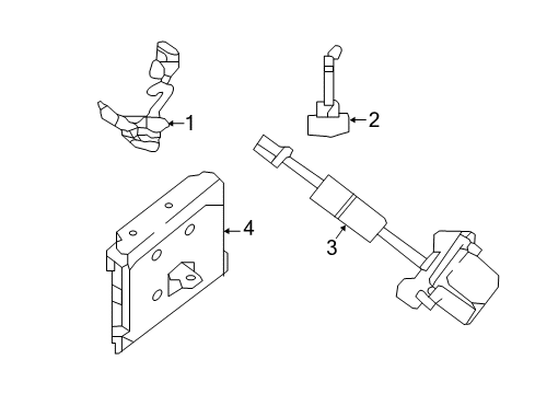 2021 Nissan Titan XD Electrical Components Controller Assy-Camera Diagram for 284A1-9FV6B