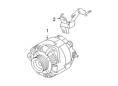 2008 Nissan Maxima Alternator Alternator Compatible Diagram for 23100-7Y020