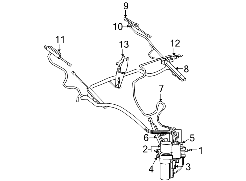 2005 Chrysler Crossfire Convertible Top Relay Diagram for 5101505AC