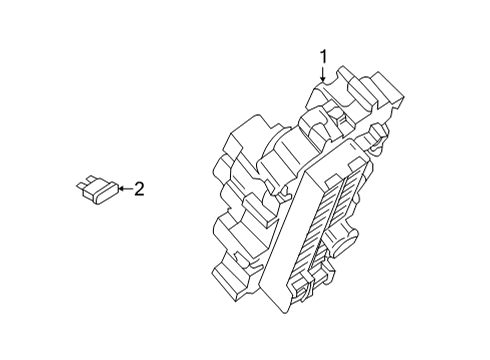 2021 Nissan Sentra Fuse & Relay Block Assy-Fuse Diagram for 24311-6LA0A