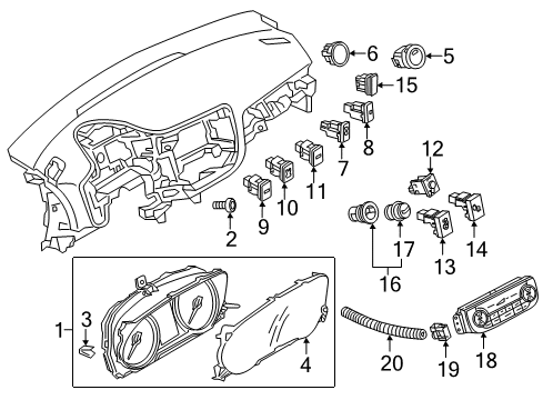 2018 Mitsubishi Outlander PHEV Automatic Temperature Controls Screw-Tapping Diagram for MF453034