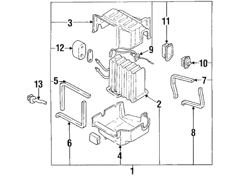 1992 Nissan 300ZX Air Conditioner Liquid Tank Diagram for 92130-33P10