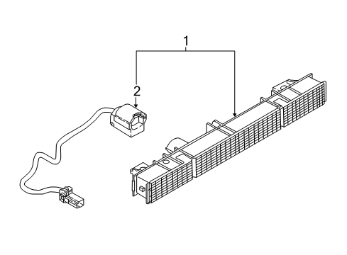 2018 Infiniti Q60 High Mount Lamps Stop Lamp Assembly-High Mounting Diagram for 26590-5CA0A